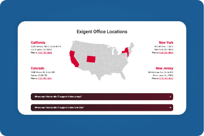 Optimized location pages